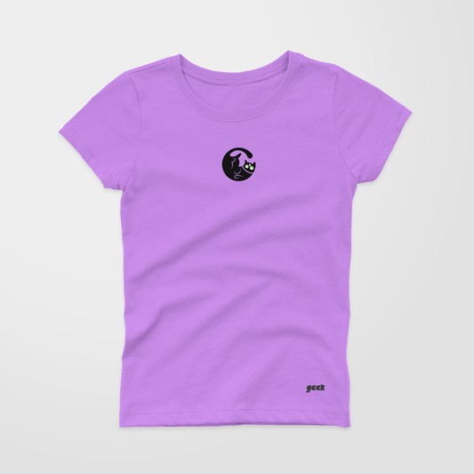 Camiseta Básica Mujer - Gato Geek